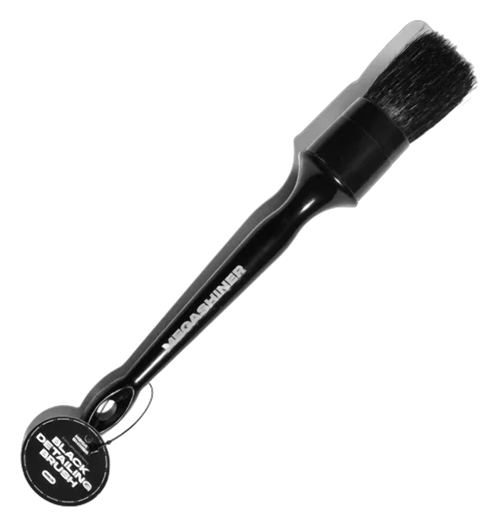 MegaShiner PP DETAILING BRUSH Кисть №10 для детейлинга с черным искусственным ворсом