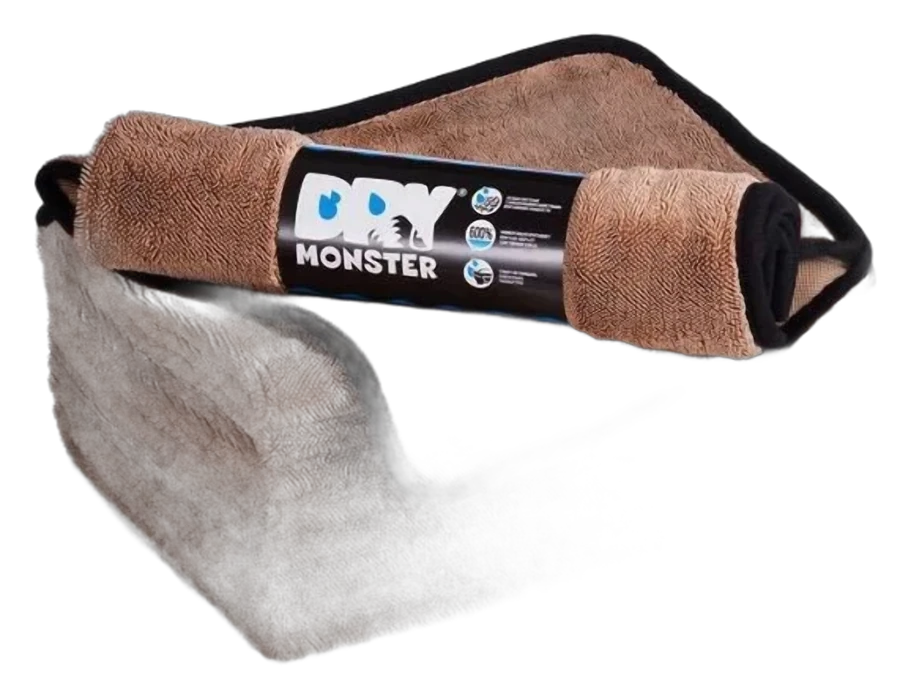 Микрофибра для сушки поверхности Dry Monster (55х75) Коричневая Standart