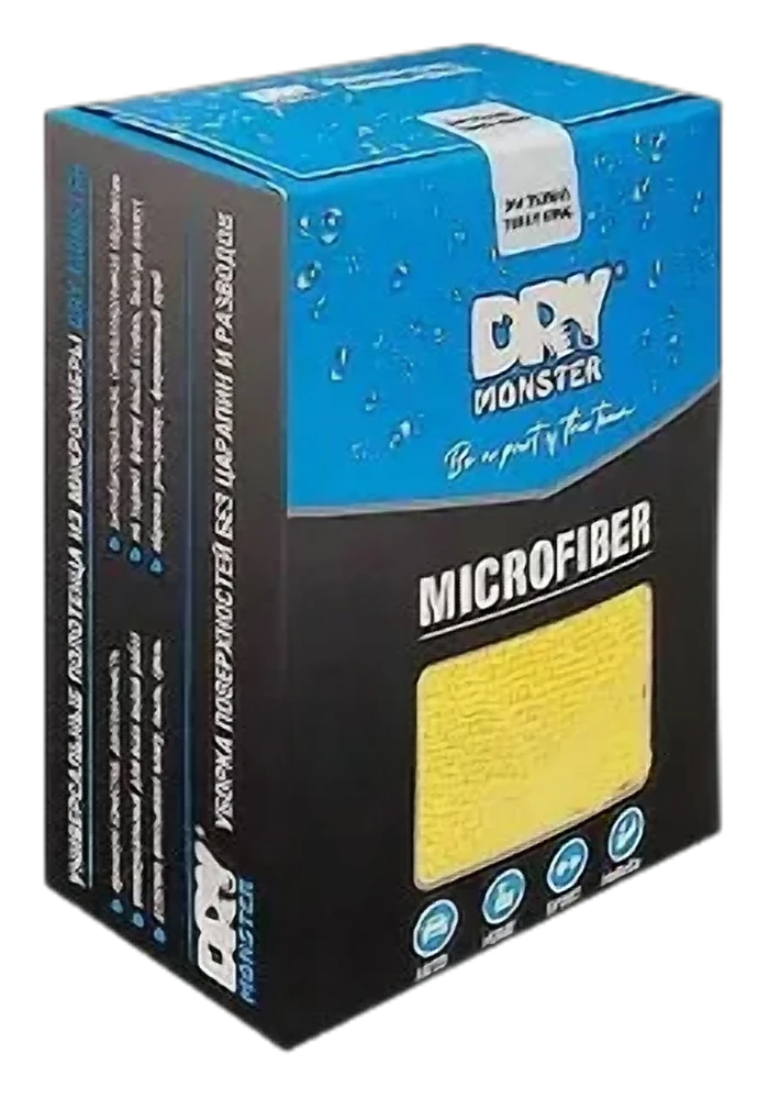DRY MONSTER Terry King комплект универсальных микрофибр, 35х35см
