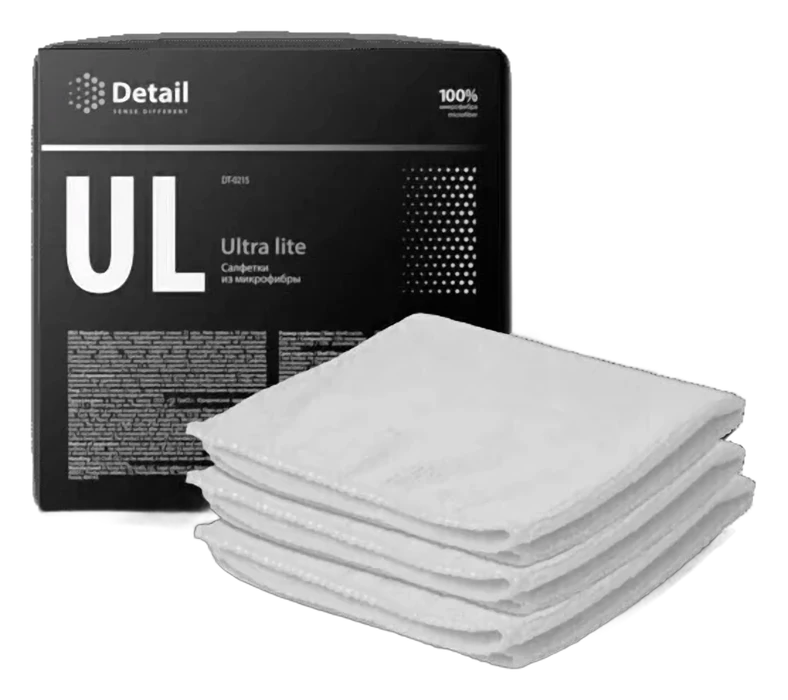 Салфетка микрофибра 40*40 белая Ultra Lite