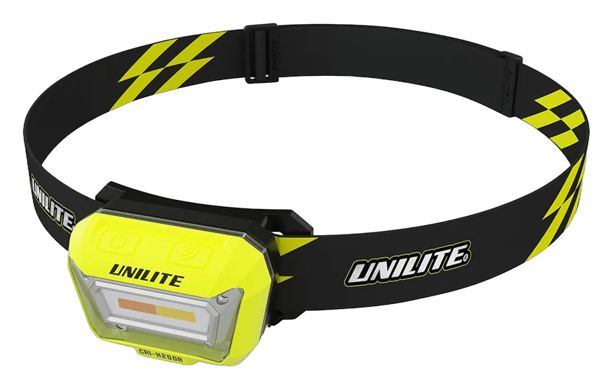 Налобный сенсорный фонарь 3 цвета, CRI 96+, 200 Lm, 1500 mAh, IPX5 | UNILITE