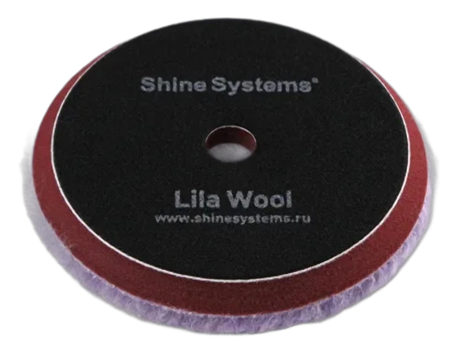 Lila Wool Pad - полировальный круг из лилового меха, 155 мм