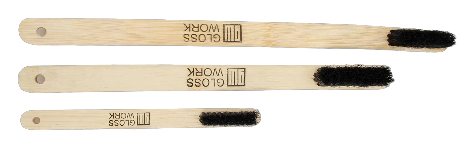Wooden Brush Щетка с деревянной ручкой, комплект из 3х щеток, GWWB-01/3