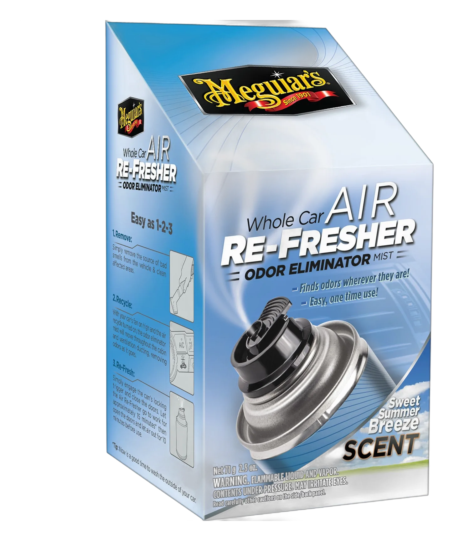 Meguiars Car Air Re-Fresher - Sweet Summer Breeze Scent Нейтрализатор запаха в салоне а/м, Летний бриз