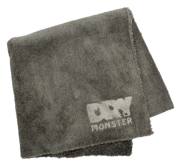 Dry Monster - Серая супер мягкая микрофибра ультразвук. обрезка 40х40см 420гр/м