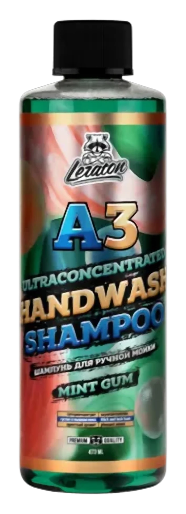 Суперконцентрированный шампунь для ручной мойки LERATON A3 HANDWASH SHAMPOO MINT GUM