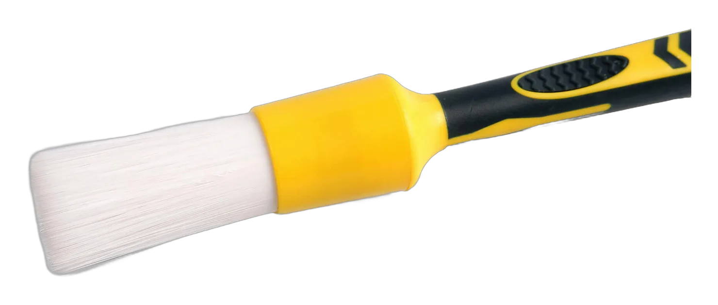 Lucullan Кисть белая для детейлинга, искусственная щетина Detailing Brush - White Classic №10