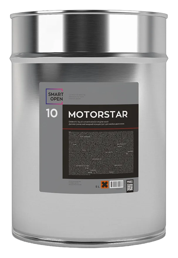 MOTOR STAR 10 (Диэлектричекий жидкий концентрат для мойки двигателя)