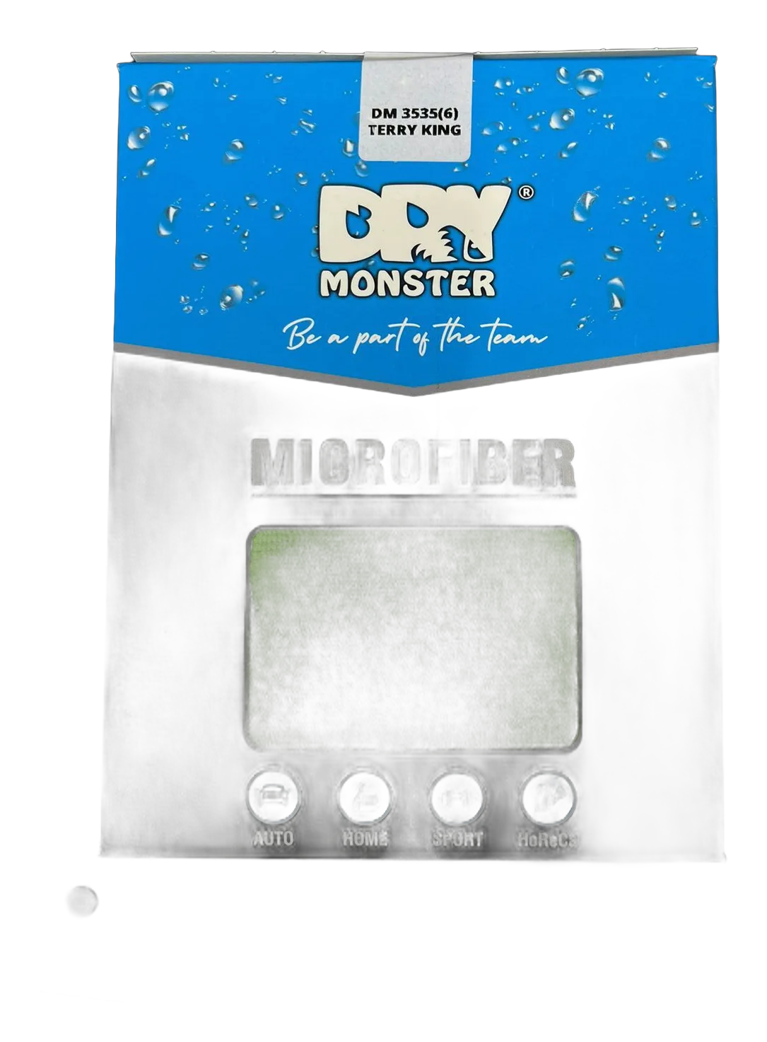 Микрофибра DRY MONSTER TERRY KING (короткий ворс) К-т Размер 35х35 см