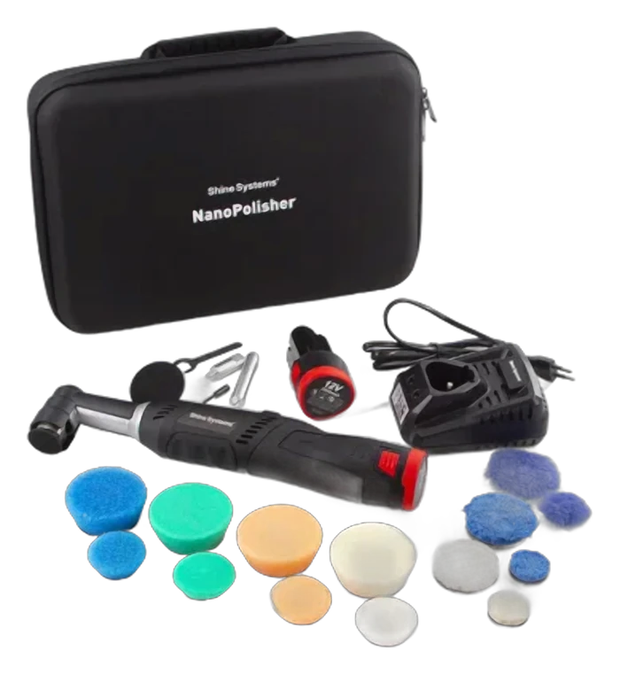 NanoPolisher - аккумуляторная полировальная мини машинка (iBride), набор в сумке