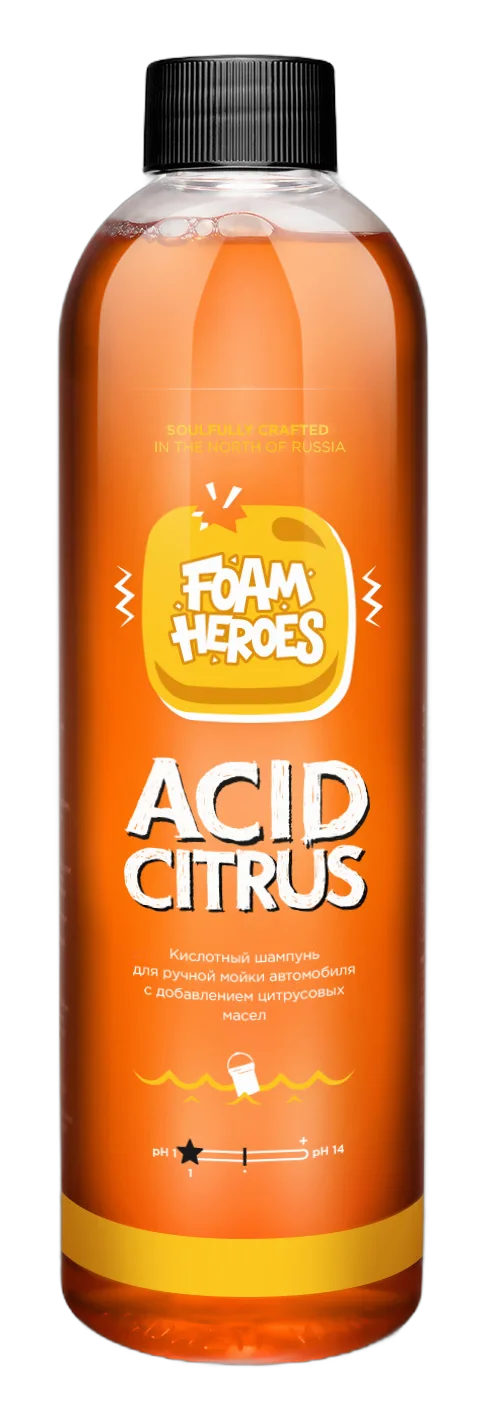 Acid Citrus кислотный шампунь для ручной мойки автомобиля