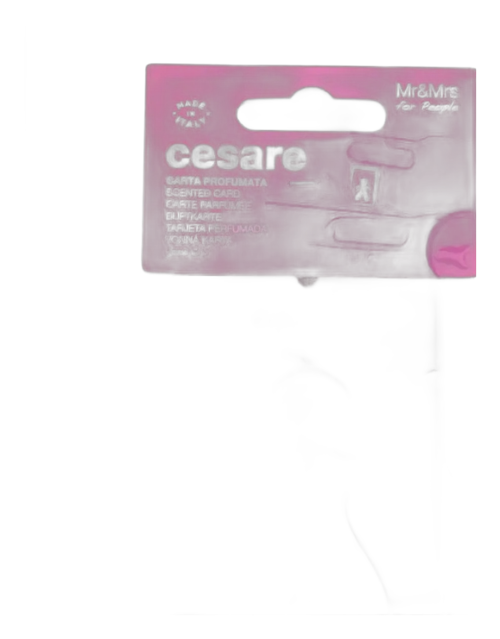 CESARE CARD/ фуксия/CITRUS& MUSK/ (Цитрус и мускус Аромакарточка для автомобиля)