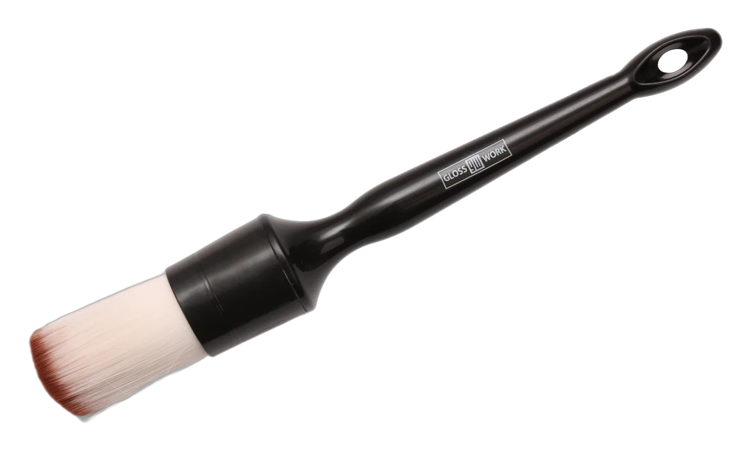 Detailing Brush #18 Кисть для детейлинга из белой синтетической щетины мягкая 27мм