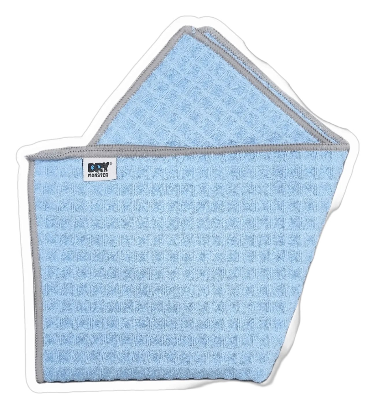 Dry Monster Big Waffle Blue микрофибра вафельная (стекло) (голубой) 35х40