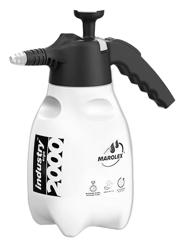 Ручной черный помповый опрыскиватель Industry Ergo Acid line 2000(Viton), Marolex
